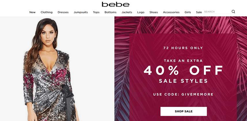 Bebe website