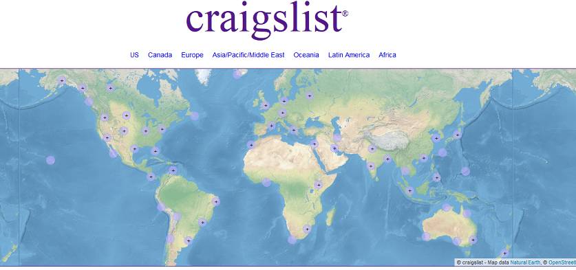 Craigslist website