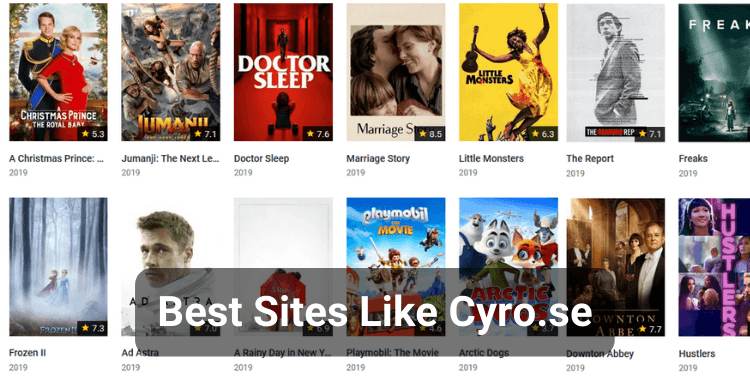 Top 8 Websites Like Cyro.se Movies