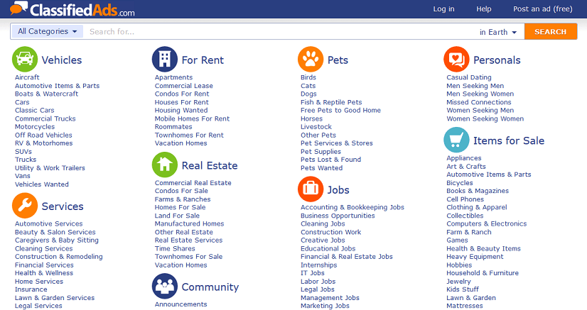 ClassifiedAds website