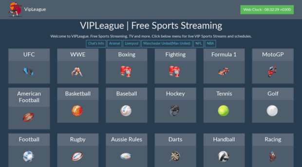 VIP League website