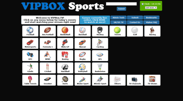 VIPBox TV website