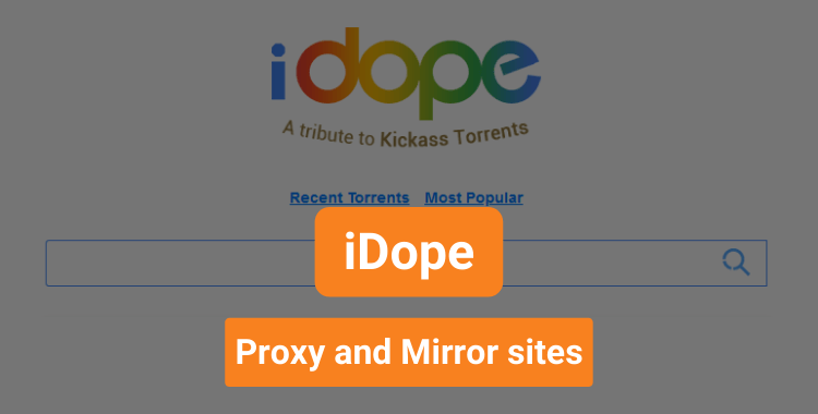iDope Proxy and Mirror sites