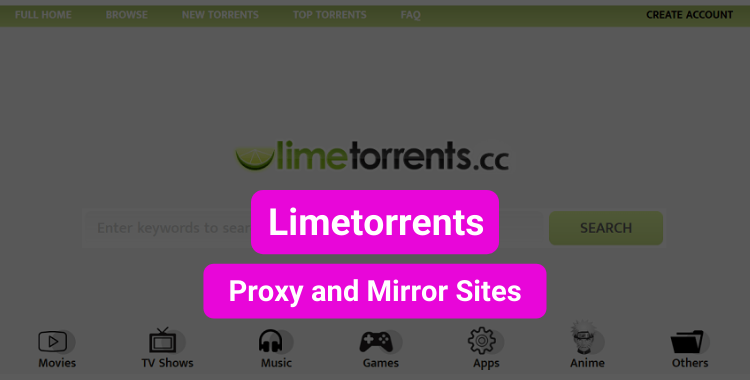 Limetorrents Proxy and Mirror Sites