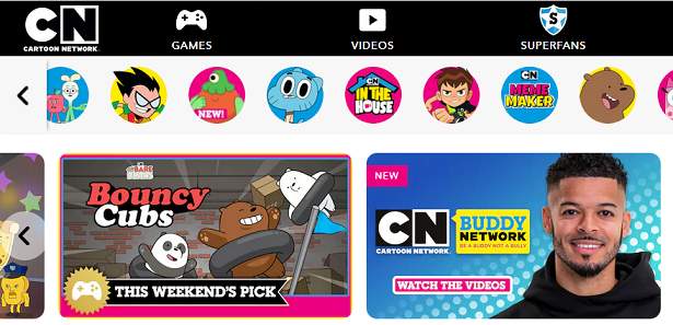 Cartoons Network website