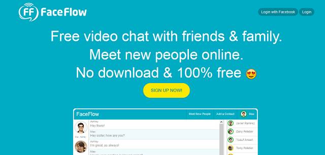 FaceFlow website