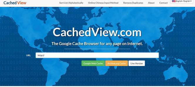 CachedView website