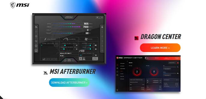 MSI Afterburner website