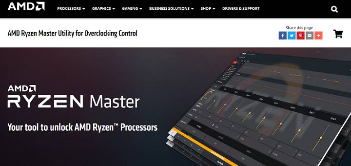 AMD Ryzen Master software