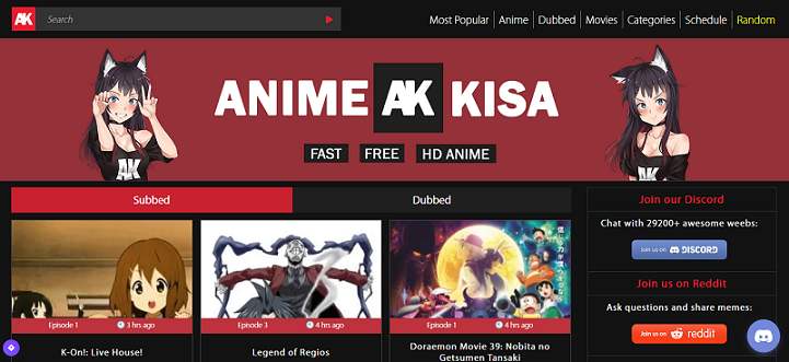 AnimeKisa Anime Streaming Site