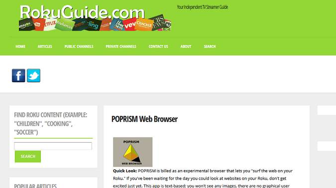 POPRISM browser