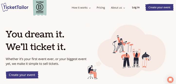 Ticket Tailor website Eventbrite alternative