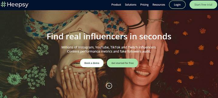 Heepsy influencer marketing platform