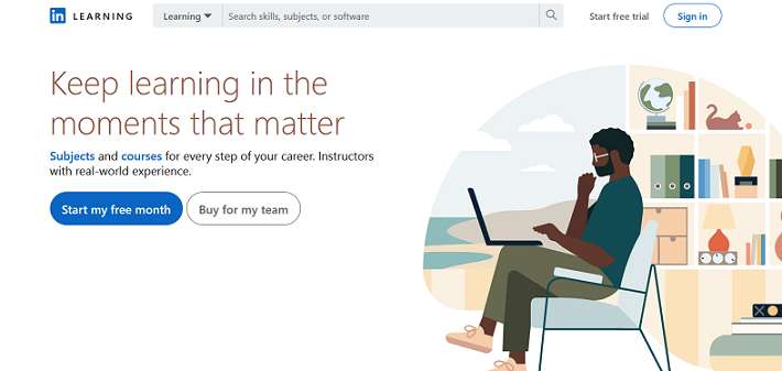 LinkedIn Learning website