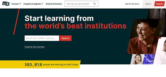 edX website