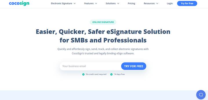 Cocosign website