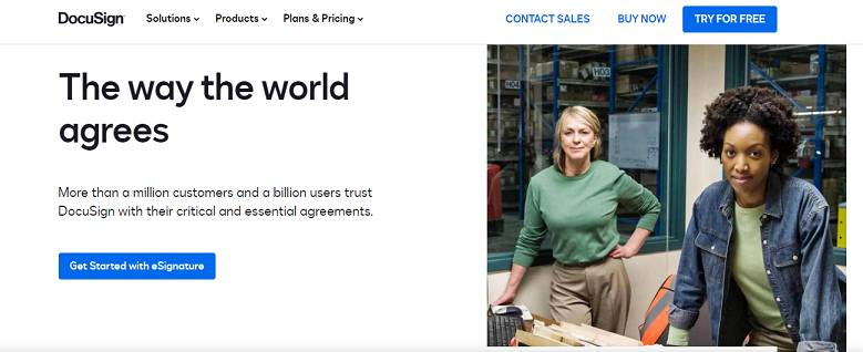 DocuSign website