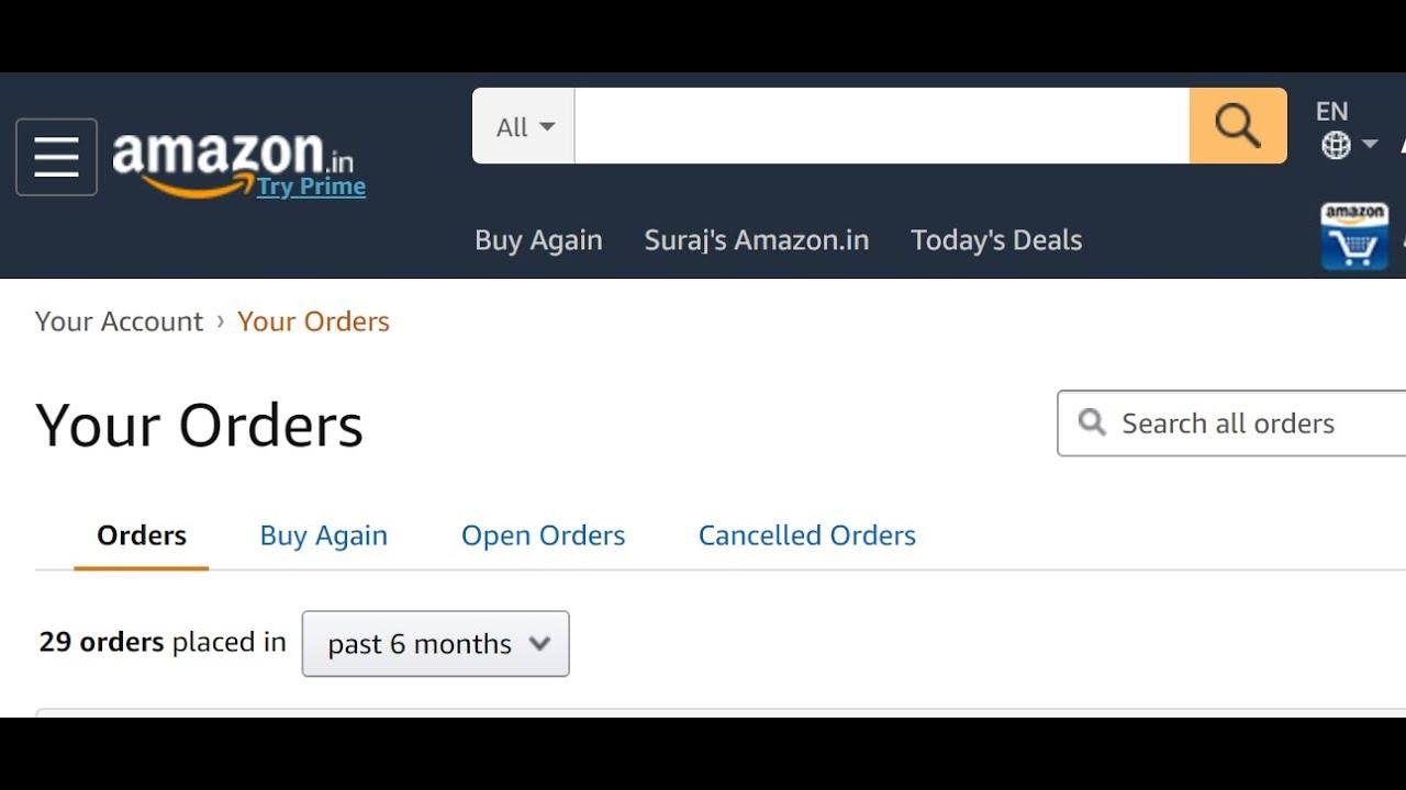 Amazon orders