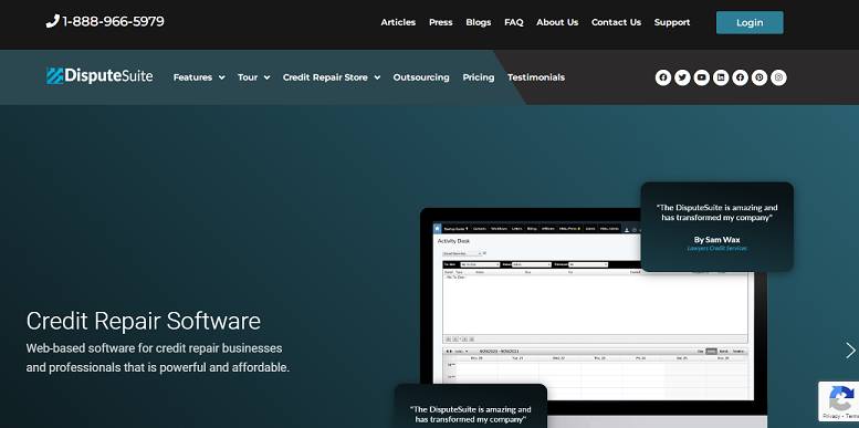 DisputeSuite website