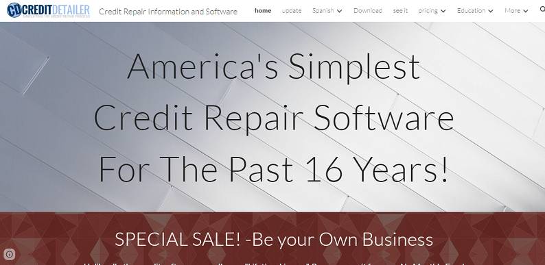 Credit Detailer website