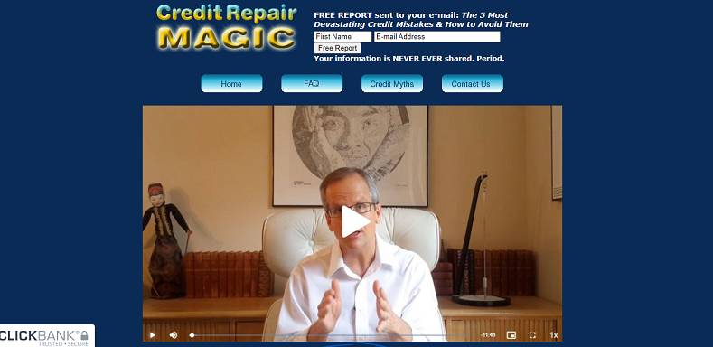 Credit Repair Magic website