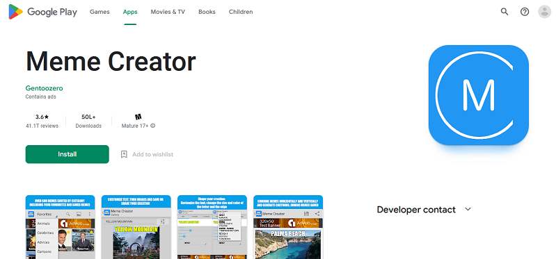 Meme Creator app