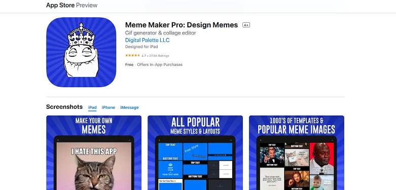 Meme Maker Pro app