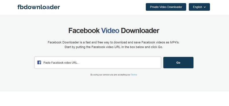 Fbdownloader website