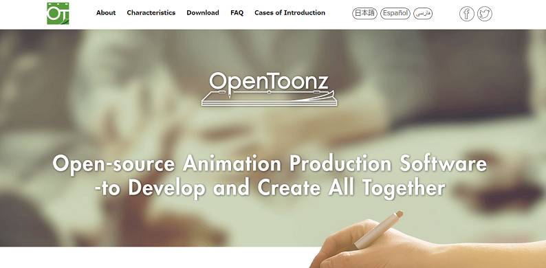 OpenToonz website