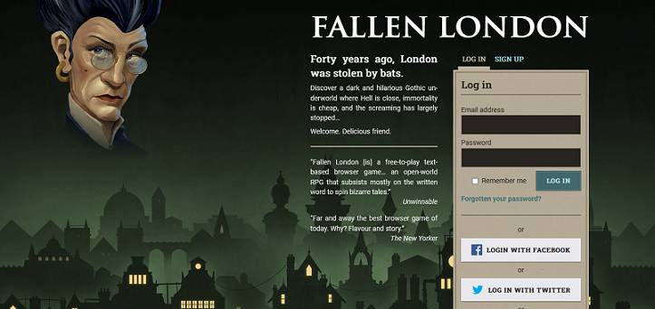 Fallen London website