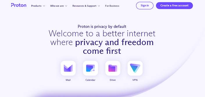 ProtonMail website