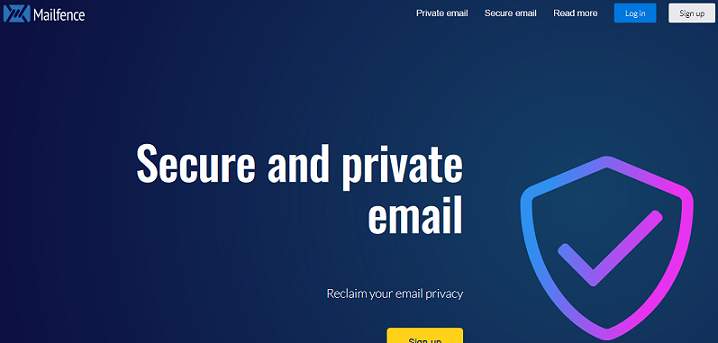 Mailfence website