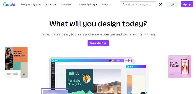 Canva website