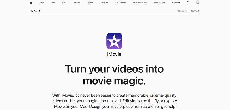 iMovie website