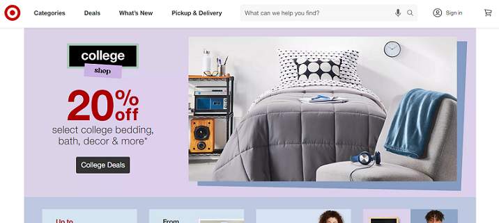 Target website