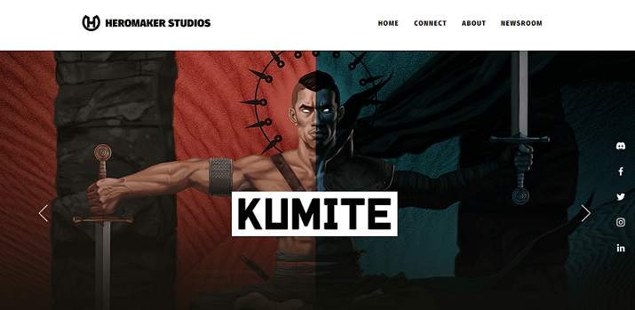 HeroMaker Studios website