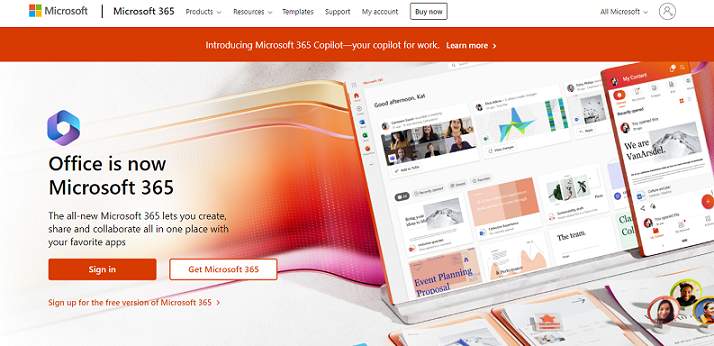 Microsoft Office website