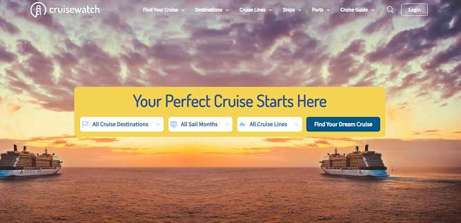 CruiseWatch website