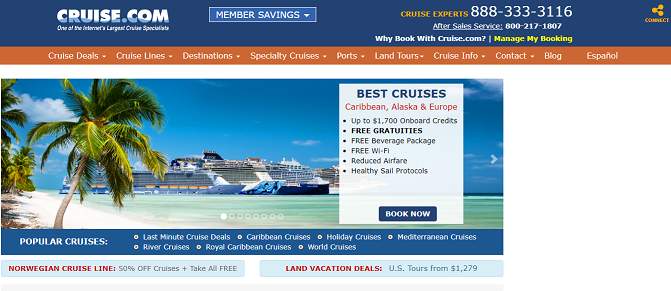 Cruise website