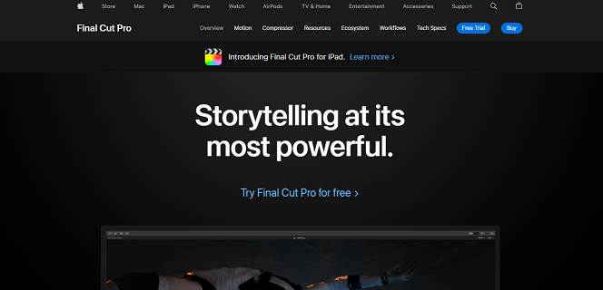 Final Cut Pro website