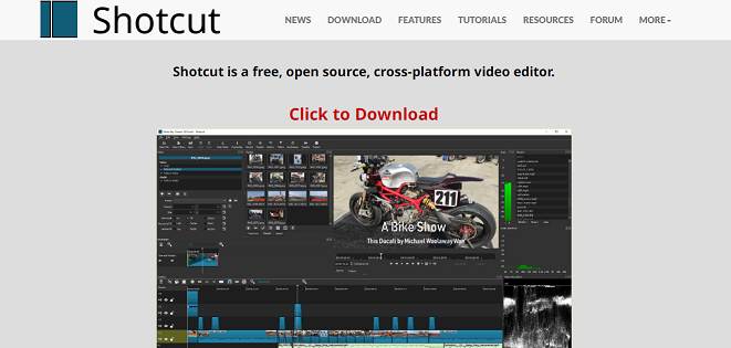 ShotCut website