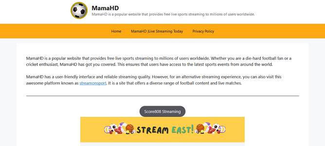 MamaHD website